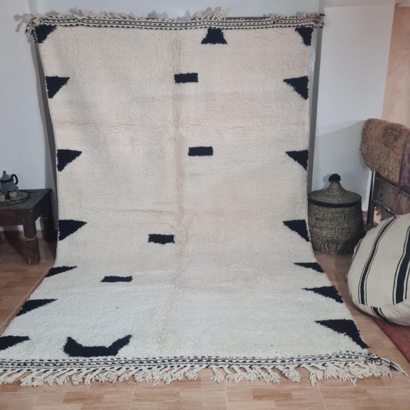 White Fahad Marokkaans handgemaakt tapijt